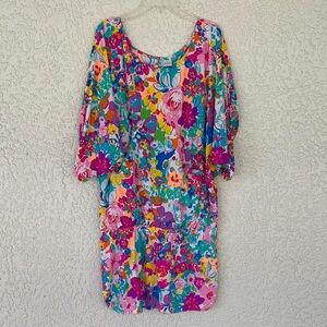 Anne Cole Floral Multicolor cover up /dress size S/M